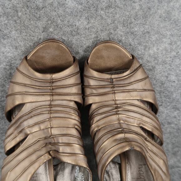 Sam & Libby Shoes Womens 7.5 Slingback Pumps Stiletto Peep Toe Formal High Heels - Picture 8 of 13